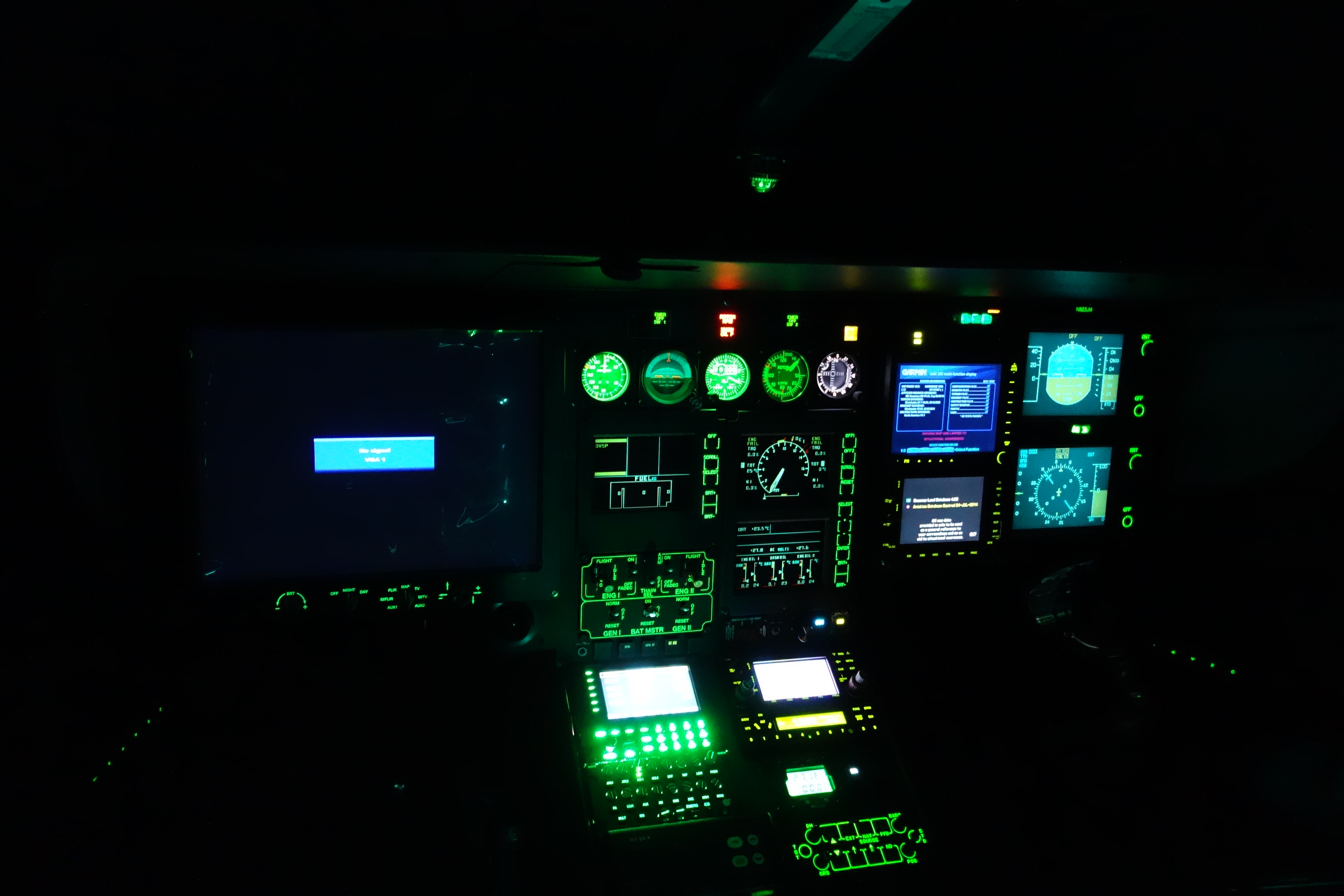 Installation of NVGfriendly Lighting for Airbus H135 / EC135 Helicopters
